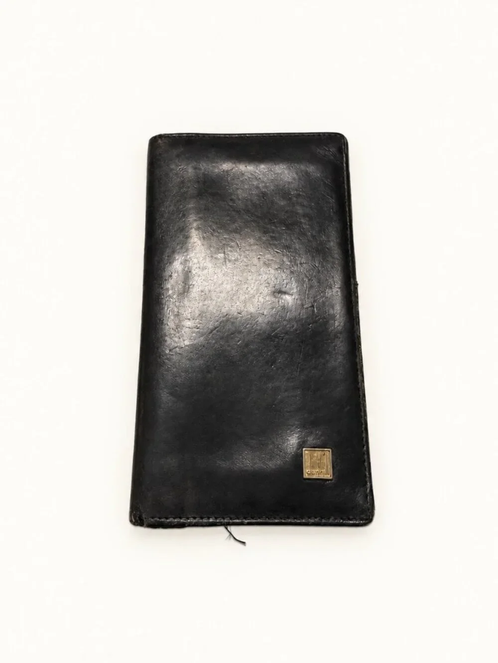 Dunhill Black Leather Long Bifold Wallet